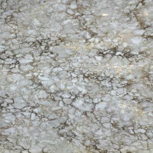 Beautiful quartz countertops with golden veining